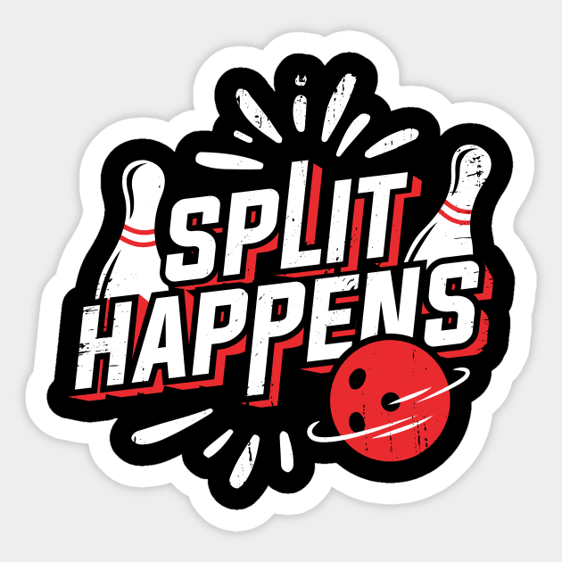 Split Happens Bowling Player Bowler Gift Sticker by Dolde08